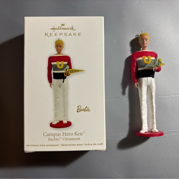 Hallmark Other - Hallmark campus hero ken Barbie ornament